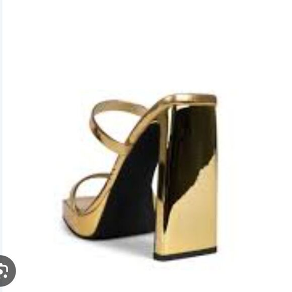 Jeffrey Campbell Hustler Platform Sandal Size 8.5 Square Toe Higheel display - Picture 2 of 16